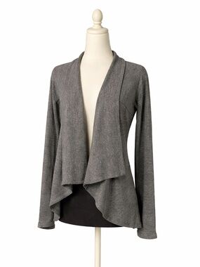 Athleta Tiburon Ribbed Knit Draped Cardigan Sweater XS